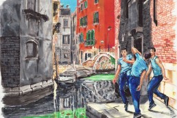 Dancing in Venice 1 by Claudio Bindella
